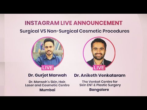 LIVE SESSION on surgical vs non surgical techniques. India cosmetic surgery. Venkat Center Bangalore