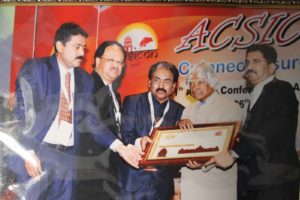 Dr. Venkataram Mysore with the Late President Dr. A.P.J. Abdul Kalam
