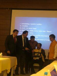 Dr. vEnkat Being felicitated in Pune at the ASCI council meeting