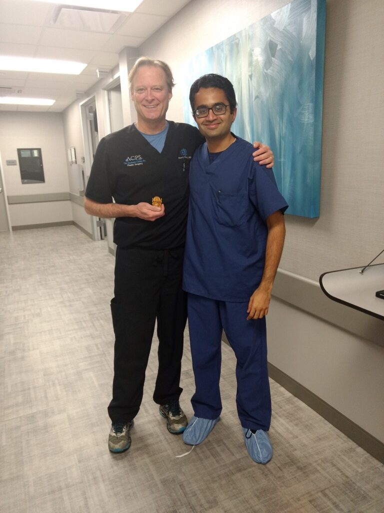 Dr. Aniketh with Dr. Mentz