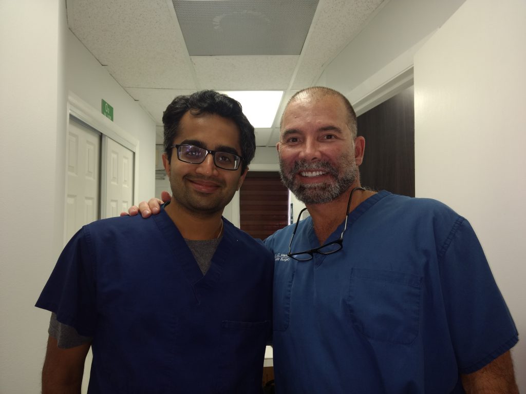 Dr. Aniketh with Dr. Mendieta