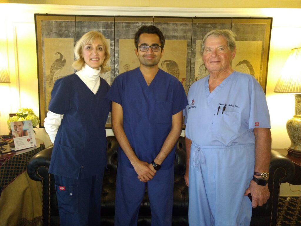 Dr. Aniketh with Dr. Elizabeth Jelks & Dr. Glenn Jelks
