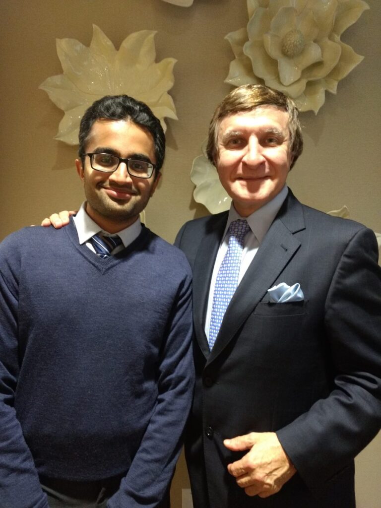 Dr. Aniketh with Dr. Rod Rohrich of the Dallas Plastic Surgery Institute. Dr. Rohrich is a World leader in Rhinoplasty and Facelift.