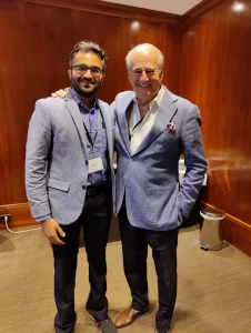 Dr Aniketh with Dr Benito in Barcelona