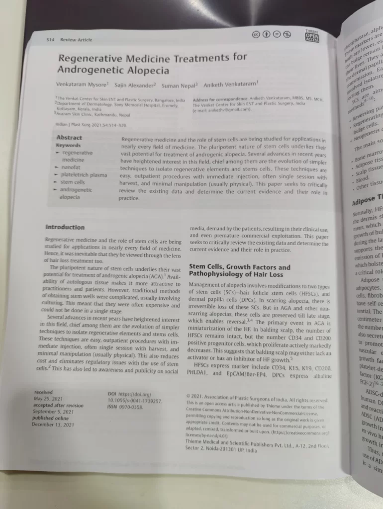 Our Paper in The Indian Journal of Plastic Surgery 4