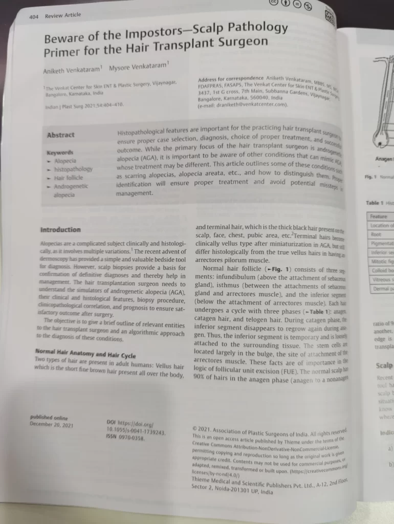 Our Paper in The Indian Journal of Plastic Surgery 2