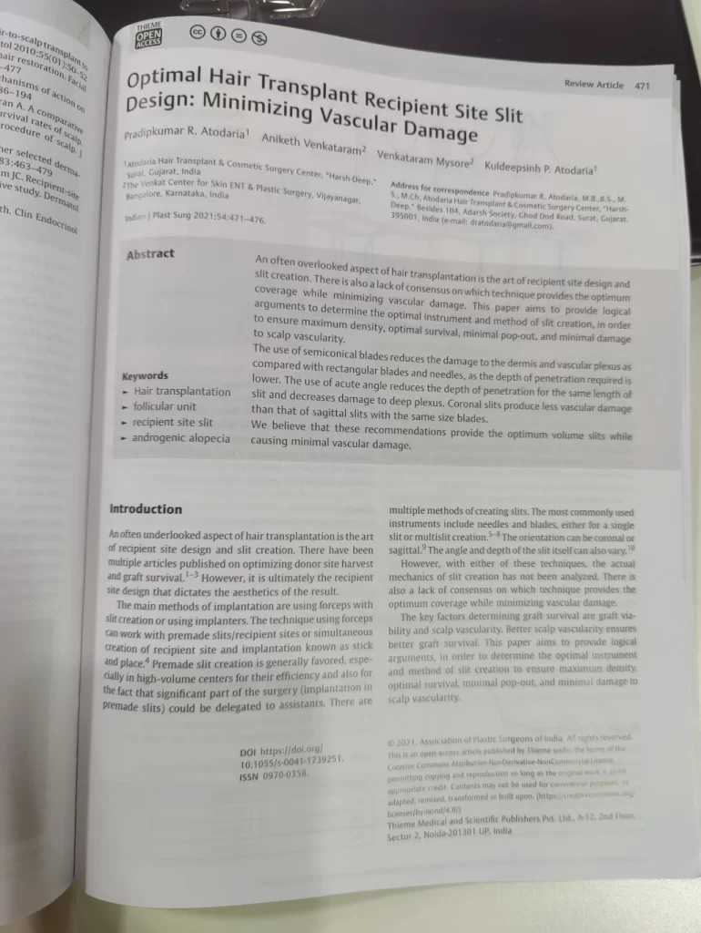 Our Paper in The Indian Journal of Plastic Surgery 3